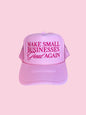 Make Small Businesses Great Again Trucker Hat - Light pink