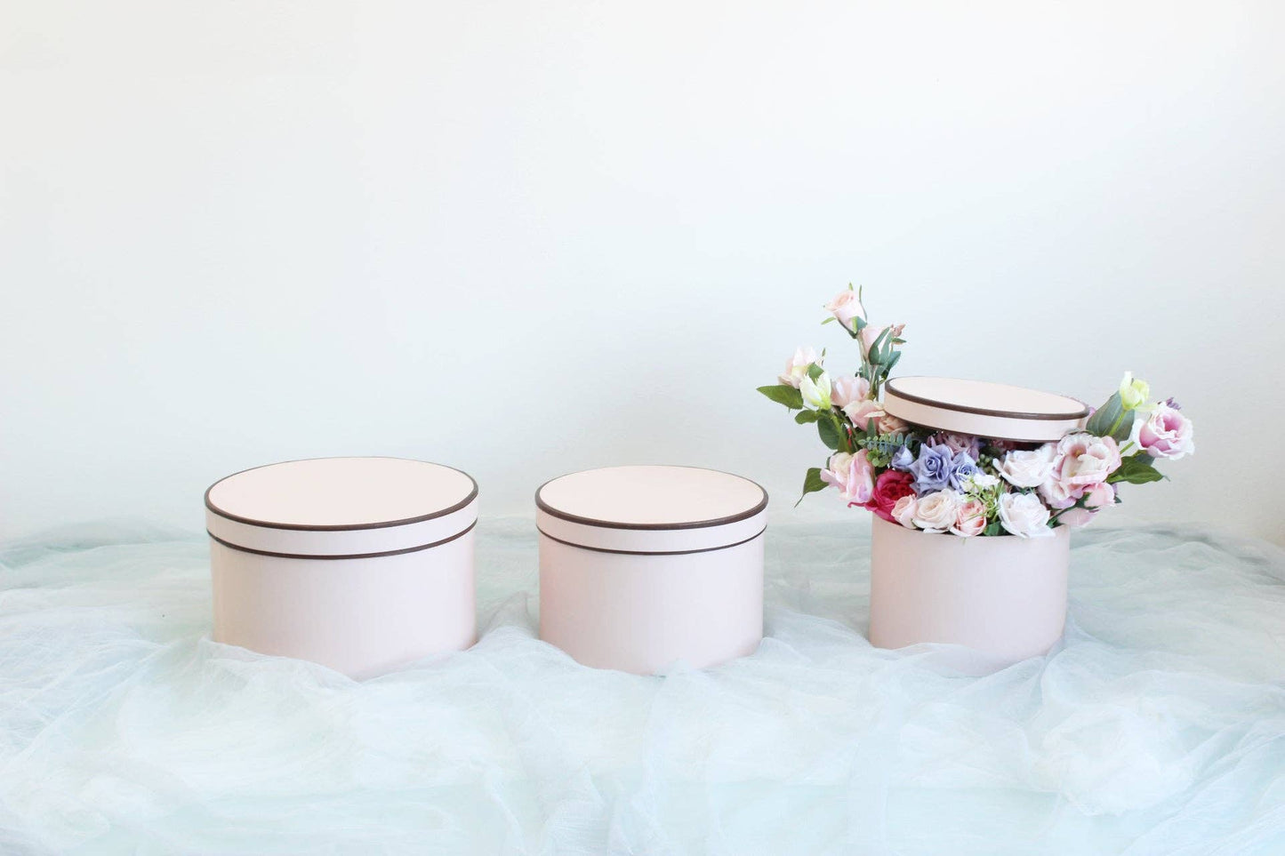 French Inspired Round Flower Box