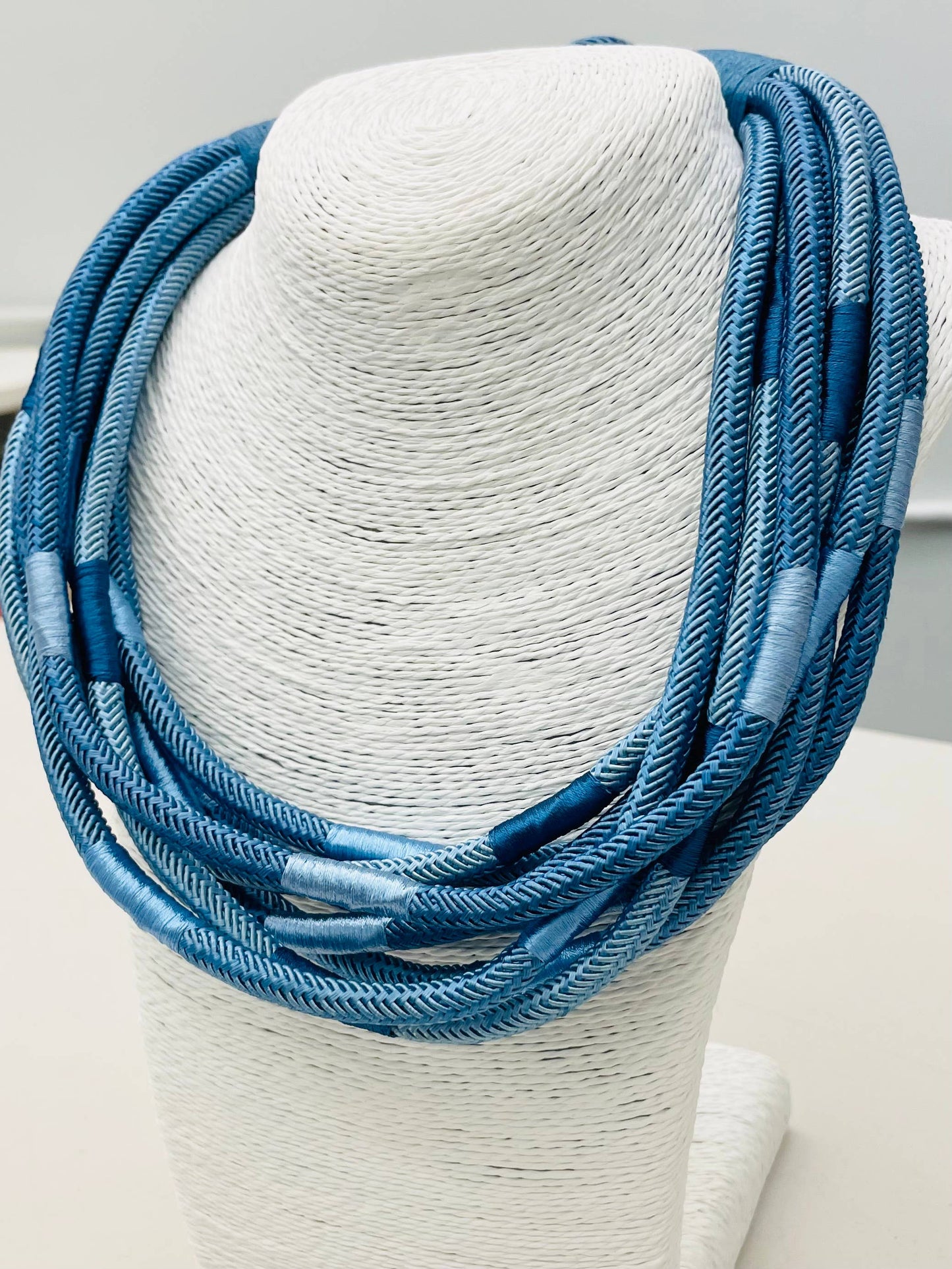 Navy Slub 8-strand Necklace (cobalt/navy)