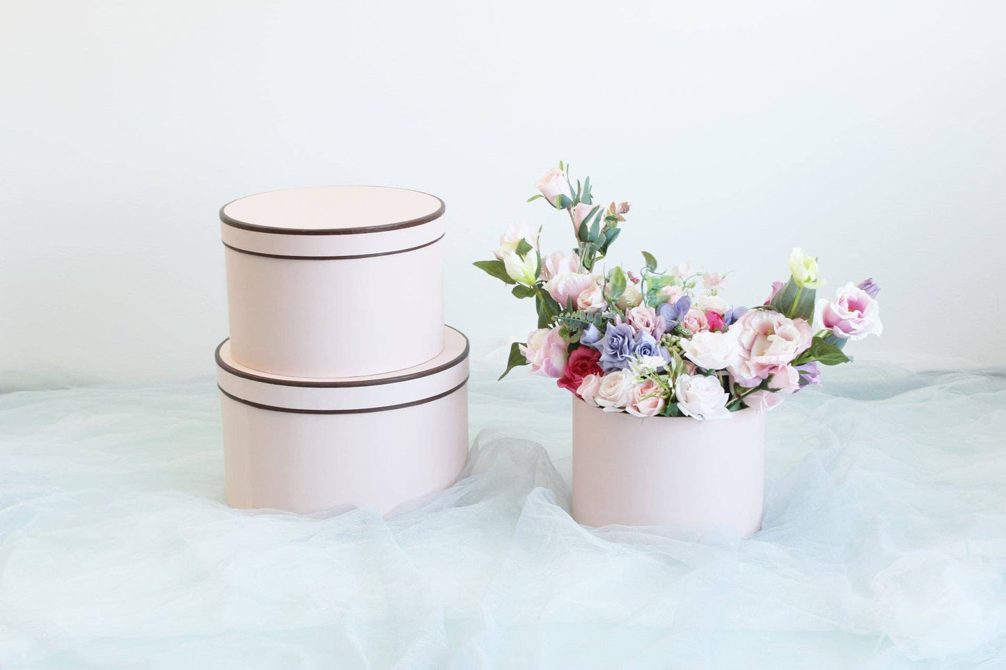 French Inspired Round Flower Box