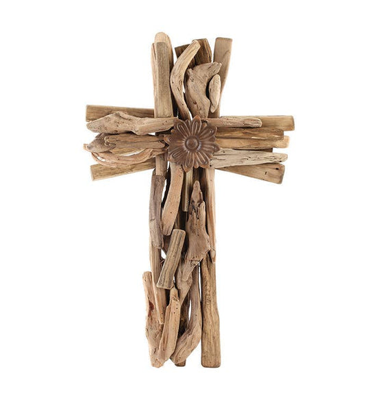 Driftwood Cross Wall Décor