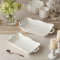 Perlette Cream Medium Rectagular Baker 14in x 8.75in