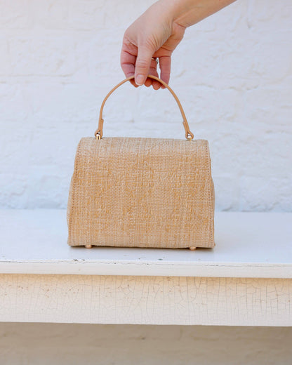 Vivienne Handbag Straw Lattice