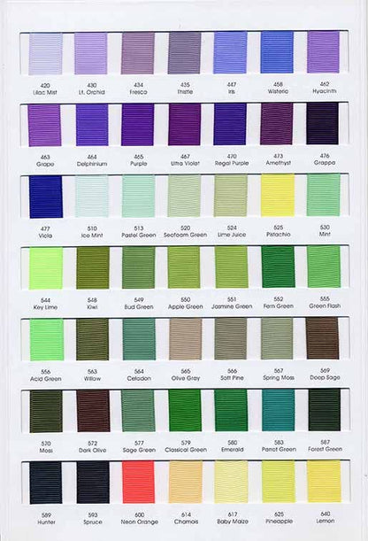 066 Grosgrain Sample card