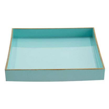 8.5x8.5" Aqua Serenity Plastic Tray