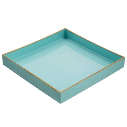 8.5x8.5" Aqua Serenity Plastic Tray
