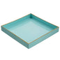 8.5x8.5" Aqua Serenity Plastic Tray