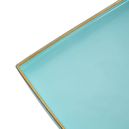 8.5x8.5" Aqua Serenity Plastic Tray