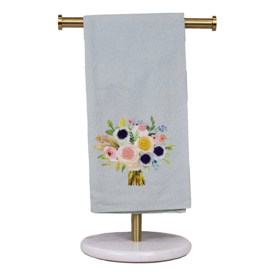 Bouquet Hand Towel   Blue/Multi   20x28