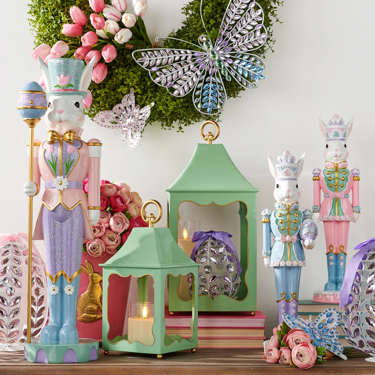 13.5” Mint Lantern